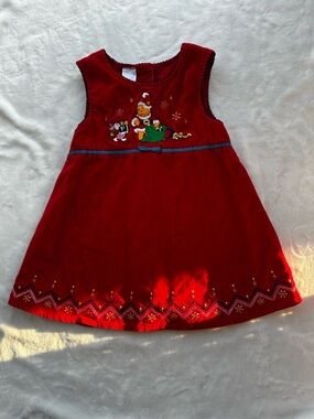 Disney Red Plush Baby Top